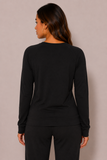Women's Crew Neck Raglan Sleeve Pyjama Top