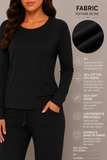 Women's Crew Neck Raglan Sleeve Pyjama Top