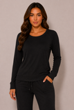 Women's Crew Neck Raglan Sleeve Pyjama Top