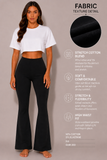 Women's High Waist Stretch Cotton Kick Flare Leggings