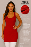 Women's Longline Vest Tank Ribbed Top