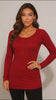 Women's Button Up Henley Long Sleeve Ribbed Top